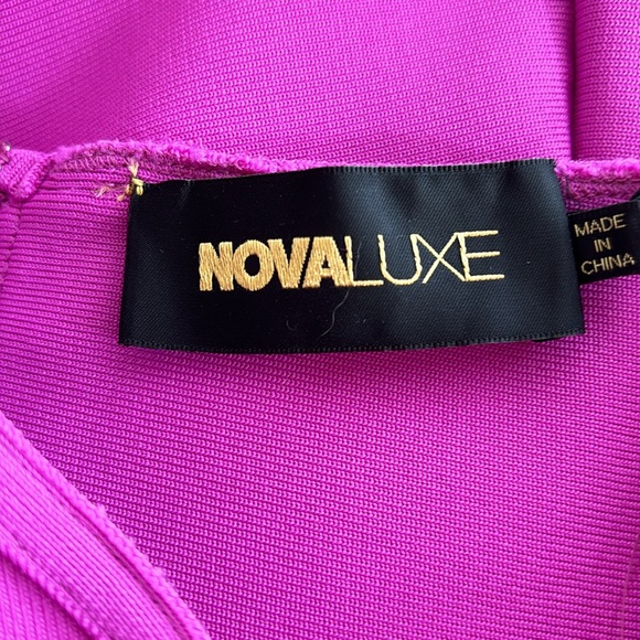 NEW! NovaLuxe violet strapless bodycon dress - Picture 6 of 9